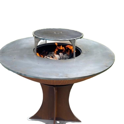 ISO9001 Corten Steel Fire Bowl สวน แคมป์ปิ้ง เตาย่างบาร์บีคิว OEM ODM