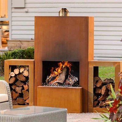เตาเผาเหล็ก Corten Steel แบบอิสระ