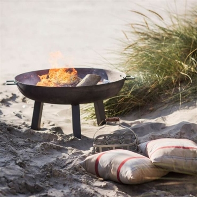 กำหนดเอง Pation Black Metal Brazil Carbon Steel Round Pit Pit Bowl