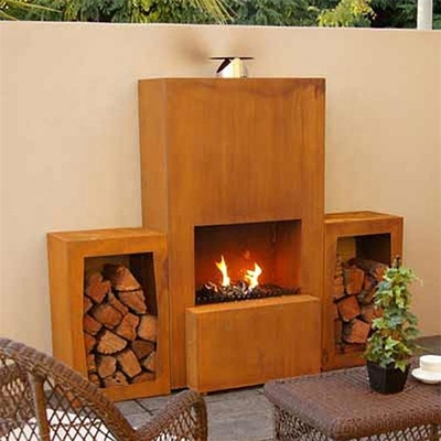 เตาเผาเหล็ก Corten Steel แบบอิสระ