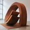โมเดิร์นบทคัดย่อแหวน Corten Steel Art Sculpture
